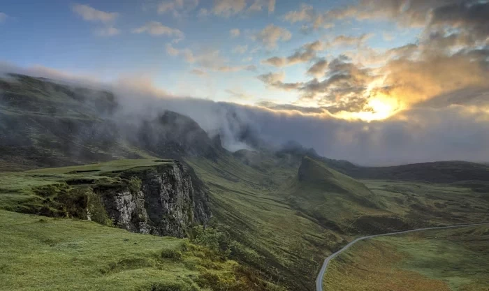 Fine art archival print of a mountain landscape